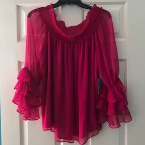 CeCe Off the Shoulder Blouse XL